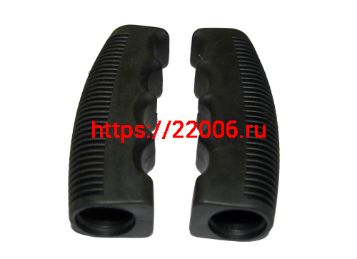 Грипсы для велосипеда 105мм, для мотоблока, резина, черные (EHG-16)