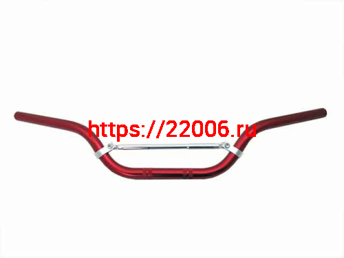 Руль алюминиевый с перемычкой на болтах средний (красный) Руль алюминиевый с перемычкой на болтах средний (красный)