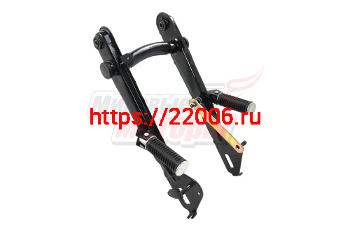 Вилка маятника Delta, Zodiak, ОВ-70 (рычаг задней подвески) в сборе с бок.подножками пассажира Вилка маятника Delta, Zodiak, ОВ-70 (рычаг задней подвески) в сборе с бок.подножками пассажира