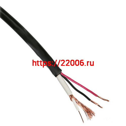 КВК 2П 2х0,5 Э 12V внешний кабель экранированный УралКабМедь (200) черный фото 2 КВК 2П 2х0,5 Э 12V внешний кабель экранированный УралКабМедь (200) черный фото 2