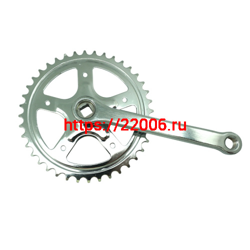 Шатуны 40Тх165 мм, под квадрат, сталь, хром, D403-DZ Шатуны 40Тх165 мм, под квадрат, сталь, хром, D403-DZ