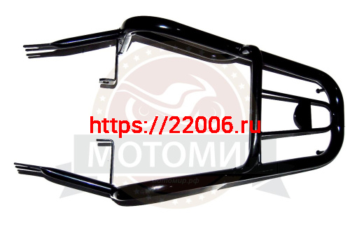 Багажник задний Альфа (верхушка без подножек) типа SWIFT/SWIFT STREET) классический, черный фото 2