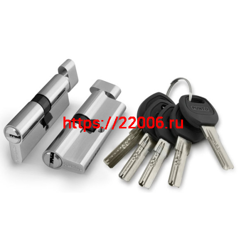 Цилиндровый Punto (Пунто) механизм (A202/100) A2002Knob100(40+10+50) с вертушкой SN никель Цилиндровый Punto (Пунто) механизм (A202/100) A2002Knob100(40+10+50) с вертушкой SN никель