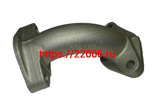 Патрубок карбюратора 1Р39 алл  d18мм (2х48мм) фото 2