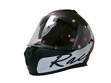 Шлем TVS RACING (Индия) STREET D/V DULL BLACK RED размер XL, + пинлок в комплекте, очки