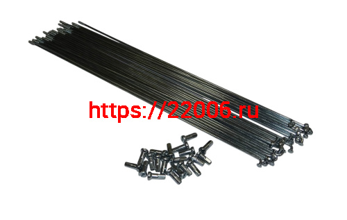 Спицы велосипедные с ниппелем 142мм (компл.-144шт) фото 2 Спицы велосипедные с ниппелем 142мм (компл.-144шт) фото 2