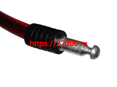 Замок для велосипеда с ключом тросовый 12х800мм, два ключа, противоугонный 84353 фото 3 Замок для велосипеда с ключом тросовый 12х800мм, два ключа, противоугонный 84353 фото 3