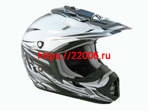 Мотошлем THH TX-12 №14 white/silver (S) детский Мотошлем THH TX-12 №14 white/silver (S) детский