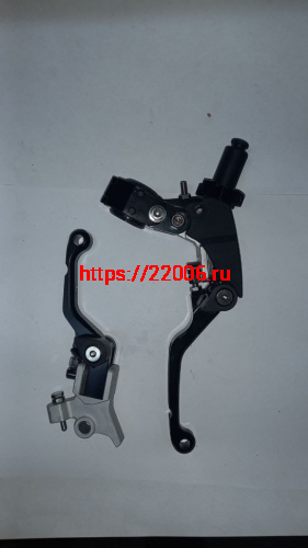 Рычаги cкладные комплект черные 270 град. (легкий выжим, торм. под машинку ZH) Рычаги cкладные комплект черные 270 град. (легкий выжим, торм. под машинку ZH)