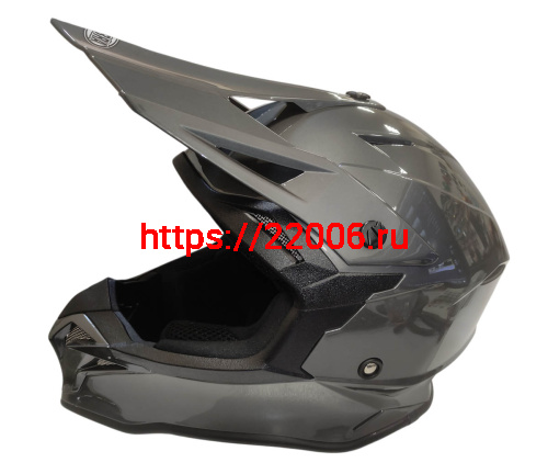 Шлем кроссовый COBRA EC H337, серый титан, размер L фото 3