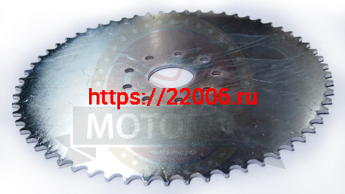 Звезда 60 зуб. (415) цепи, задняя "Газуля" F50/72/80 голая (9 отверстий) фото 2 Звезда 60 зуб. (415) цепи, задняя "Газуля" F50/72/80 голая (9 отверстий) фото 2