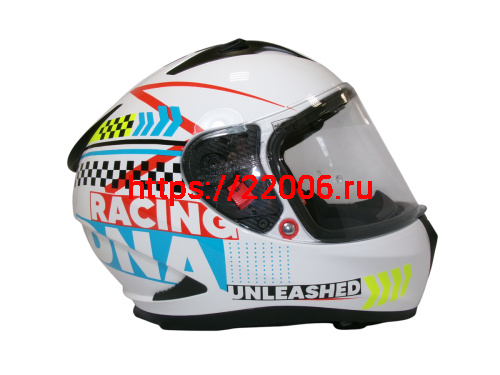 Шлем TVS RACING (Индия) STREET D/V WHITE YELLOW размер L, + пинлок в комплекте, очки фото 4 Шлем TVS RACING (Индия) STREET D/V WHITE YELLOW размер L, + пинлок в комплекте, очки фото 4