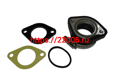 Патрубок карбюратора (впускной) 33 мм, QG-WS, для горизонтальных двигателей (28-33 мм) фото 2 Патрубок карбюратора (впускной) 33 мм, QG-WS, для горизонтальных двигателей (28-33 мм) фото 2