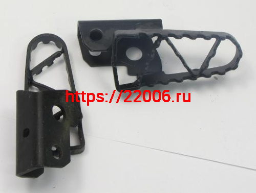 Подножка водителя Fighter125 правая, в сборе (палец, пружина)