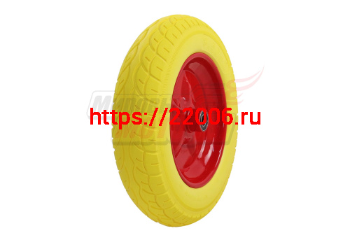 Колесо ПЕНА тачки садовой 8" 3,50-8" (W13) (под ось 16мм) Колесо ПЕНА тачки садовой 8" 3,50-8" (W13) (под ось 16мм)