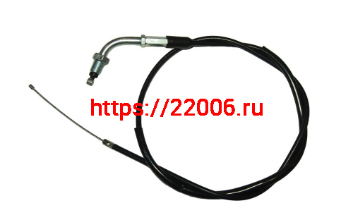 Трос газа L-870мм, ход-100мм, Шторм Нитро М10 загнутый (НАБОР)