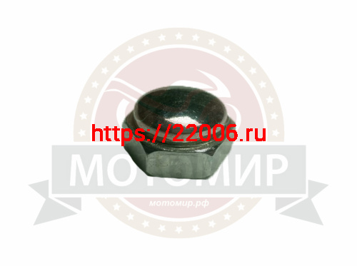 Гайка рулевой колонки Альфа, Зодиак, Нитро, TTR125 (М22*1мм) колпачковая Гайка рулевой колонки Альфа, Зодиак, Нитро, TTR125 (М22*1мм) колпачковая