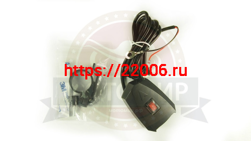 Гнездо 2хUSB с выключателем, клеммы-ушки, 758B1 Гнездо 2хUSB с выключателем, клеммы-ушки, 758B1