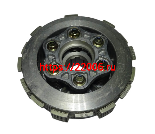 Барабан сцепления внутренний 166FMM в сборе с дисками (E10 6-12) фото 2