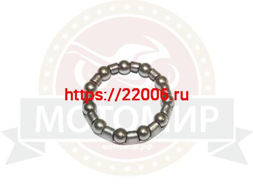 Подшипник вело задней втулки, 11 шариков, 1/4" (6.36мм), D-40мм, JK 6515 Подшипник вело задней втулки, 11 шариков, 1/4" (6.36мм), D-40мм, JK 6515