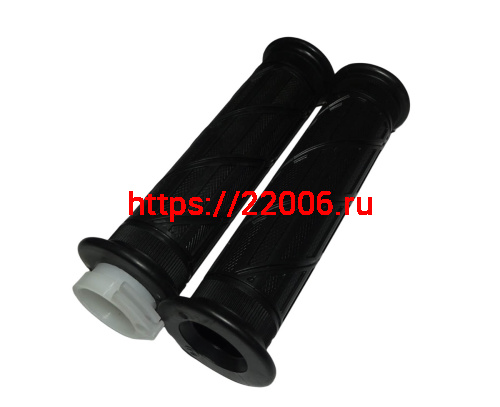 Ручка руля правая (газа) TRICKLER 2 в сборе (с резинкой) + ручка левая (резиновая) фото 2