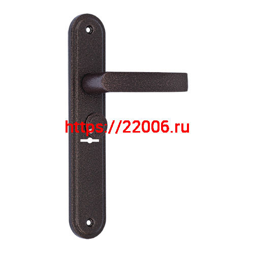 Ручка дверная Mettem (Меттэм) для ЗВ9 902 НР 0501 (плоская) с пружиной медн.антик