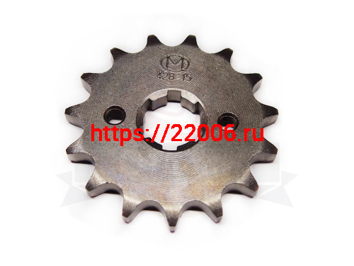 Звезда 15 зуб. (428) (d18-20; 2х34) цепи, ведущая Zongshen ZS 172FMM CB250 см3 (100103810) Звезда 15 зуб. (428) (d18-20; 2х34) цепи, ведущая Zongshen ZS 172FMM CB250 см3 (100103810)